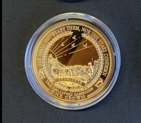 2014 The 1st World War Centenary Golden Crown Collection..The Gallipoli Campaign