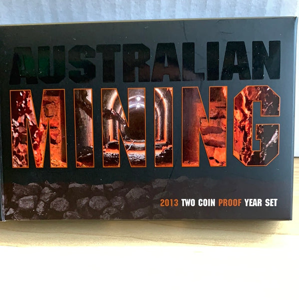 Australia 2013 Royal Australian Mint Mining 2 Coin Proof Set