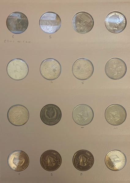 Australia 1984 - 2005  Royal Australian Mint $1 One Dollar Uncirculated Coin Collection