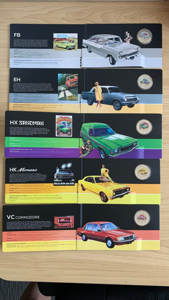 2016 RAM 50c Holden Heritage Collection Set of 12 Coins in Tin