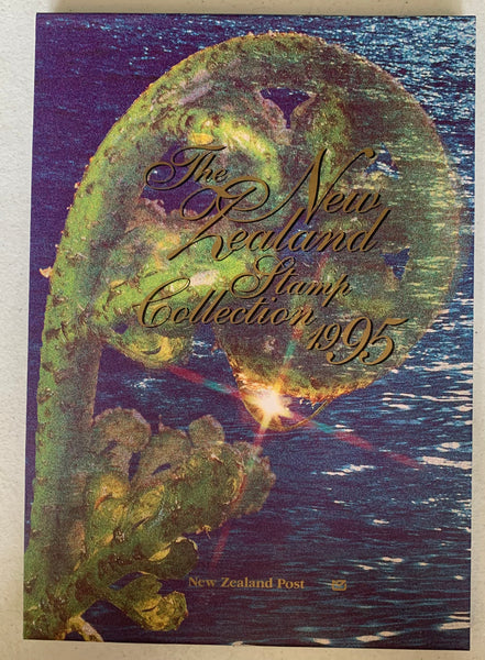 New Zealand 1995 Post Office Year Book containing all the different simplified stamps issued that year