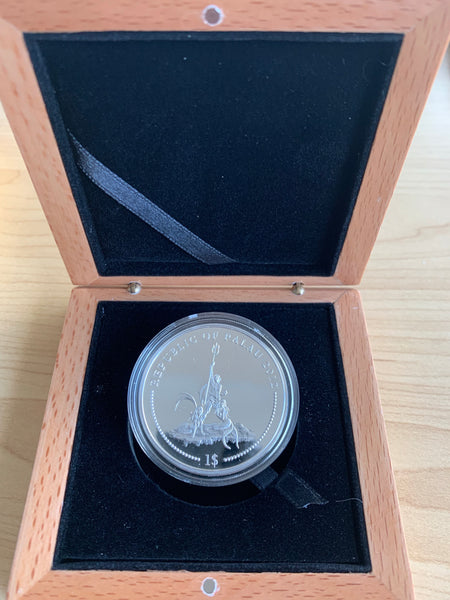 Palau 2012 $1 Marine Life Protection Coloured Silver Plated Proof Coin