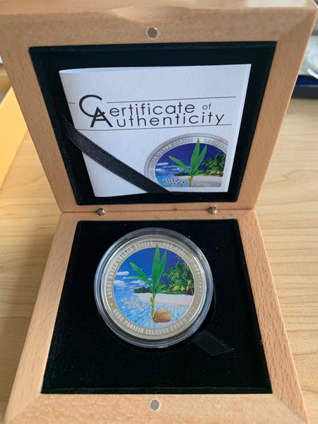 Cook Islands 2012 $5 Pacific Islands Leaders Forum  .999 1oz Coloured Silver Proof Coin