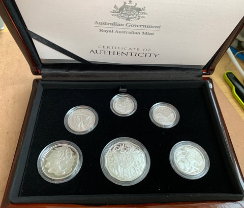 Australia 2020 Royal Australian Mint 6th Portrait A New Effigy Era Proof Year .999 Silver Coin Set