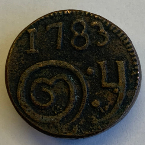 Ceylon 1783 2 Stuiver Superb condition