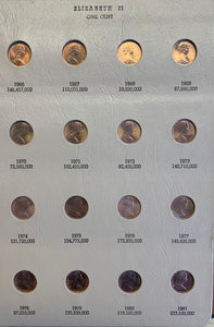 Australia 1966 - 1991 One cent & Two Cents 1c & 2c Uncirculated Coin Collection in Dansco Supreme Album