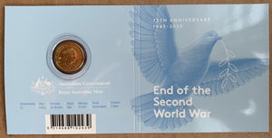 2020 RAM $2 75th Anniversary End of WWII C Mintmark Coloured Uncirculated Coin