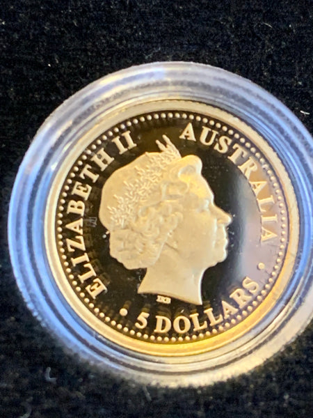 2007 $5 Platypus Discover Australia Series 1/25th oz  .9999 Gold Coin