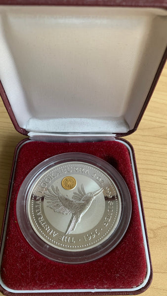 Australia 1996 Perth Mint  $2  Kookaburra Ducat Privy Mark 2oz .999 Silver Coin