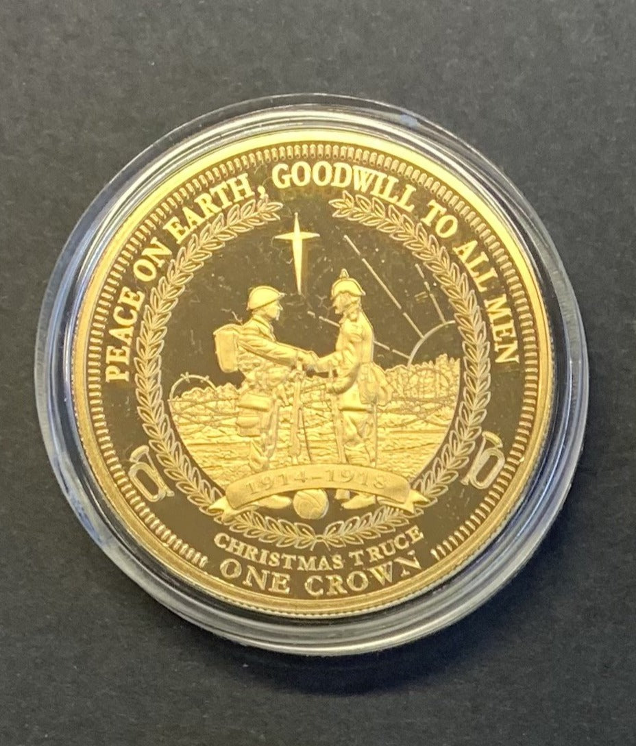Tristan Da Cunha 2014 The 1st World War Centenary Golden Crown Collection.. The Christmas Truce
