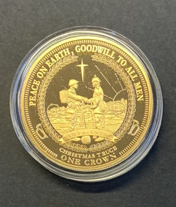 Tristan Da Cunha 2014 The 1st World War Centenary Golden Crown Collection.. The Christmas Truce