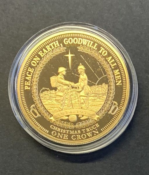 Tristan Da Cunha 2014 The 1st World War Centenary Golden Crown Collection.. The Christmas Truce