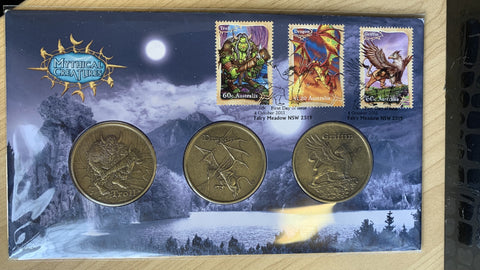 Australia 2011 Australian Set of 2 Mythical Creatures PNC 1st Day Issue