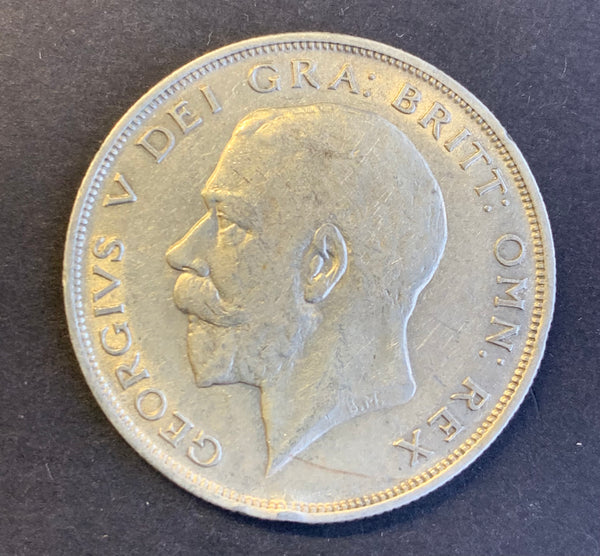 UK Great Britain 1923 George V Half Crown Extremely Fine Condition