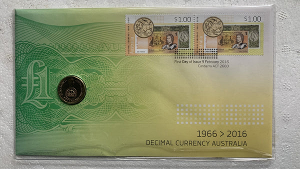 Australia 2016 Decimal Currency Anniversary PNC with $2 coin