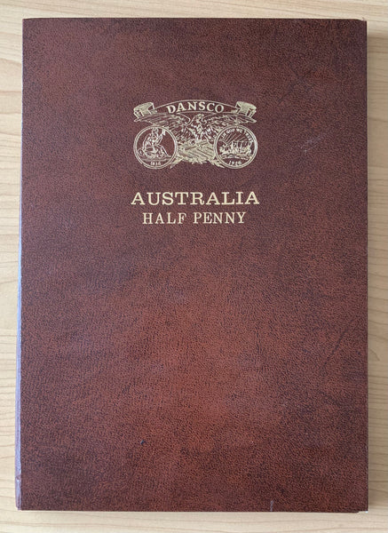 Australia 1911-64 Half Penny  ½d Halfpenny complete Set Excluding 1923 in Dansco Album