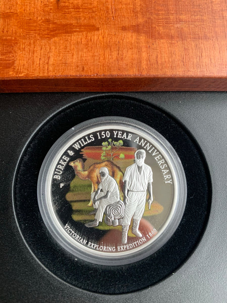 Australia 2010 Australian $1 Perth Mint .999 Silver Proof 150 Years Of Burke & Wills