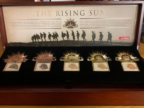 Australia Post 2012 Rising Sun Badge/Stamp Collection