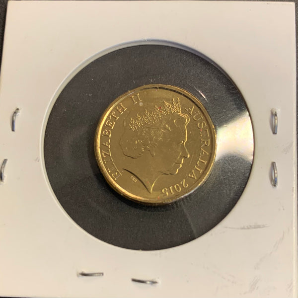 2015 Royal Australian Mint $2 Coloured Lest We Forget Coin.