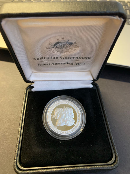 Australia 2010 Royal Australian Mint $1 Queen Elizabeth effigy ANDA Silver dollar