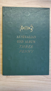 Australia 1910-64 Threepence 3d collection in Hendo album. Complete except overdates