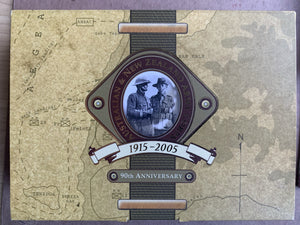 Australia New Zealand 2005 NZ Post Perth Mint ANZAC 90TH Anniversary Two Coloured Silver Coin Set