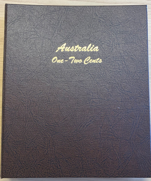 Australia 1966 - 1991 One cent & Two Cents 1c & 2c Uncirculated Coin Collection in Dansco Supreme Album