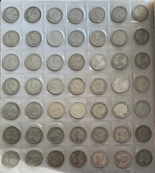 Australian Silver Shilling 1/- Collection Including 1921 Star & 1933