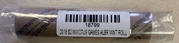 Australia 2018 Royal Australian Mint $2 Invictus Games RAM Roll