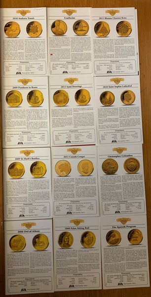 Macquarie Mint The Smallest Gold Coins Of The World Collection 44 X Shields Stamps And Coins 1052