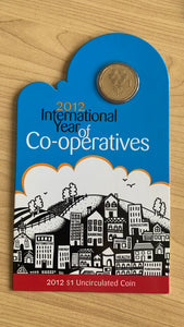 Australian 2012 International Year of Co-Operatives RAM $1  Uncirculated Coin