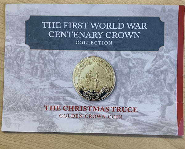 Tristan Da Cunha 2014 The 1st World War Centenary Golden Crown Collection.. The Christmas Truce