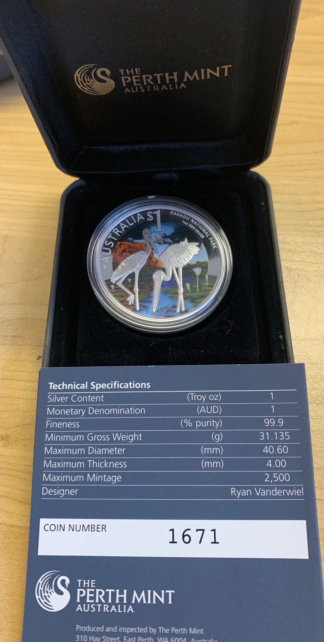 Australia 2013 Perth Mint $1 World Heritage Sites "Kakadu" 1oz .999 Silver Proof Coin