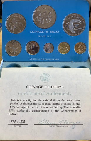 Belize 1975 Silver Proof Set