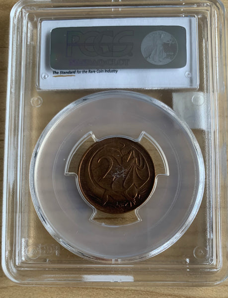 Australia 1966 Perth Mint 2c Two Cent  PCGS Graded MS66RD