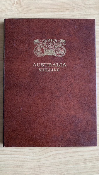 Australian Silver Shilling 1/- Collection in Dansco Album Including 1921 Star