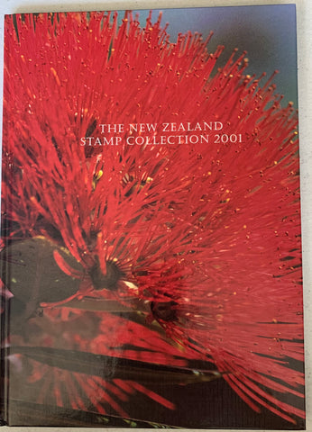 New Zealand 2001 Post Office Year Book containing all the different simplified stamps issued that year