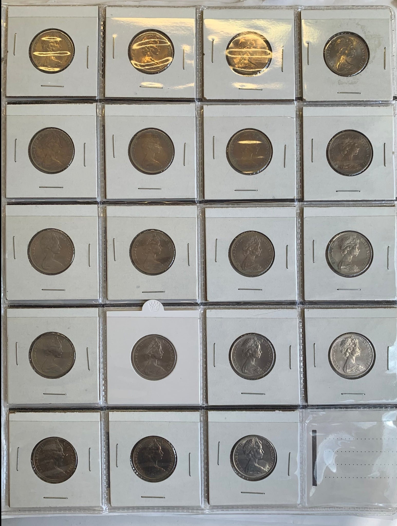 Australian 1966 to 2002 10c uncirculated Coin Collection