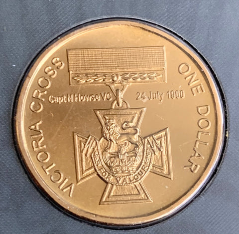Australia 2000 Victoria Cross Carded $1 Uncirculated Coin no outer cover