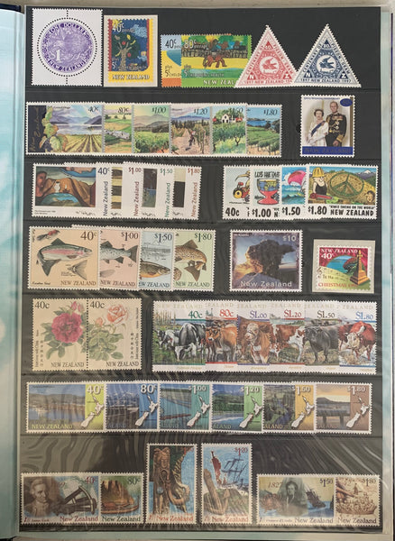 New Zealand 1997 Post Office Year Book containing all the different simplified stamps issued that year