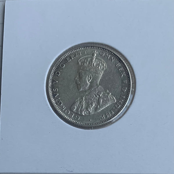 AUSTRALIAN : 1935 Silver Shilling 1/- aUnc