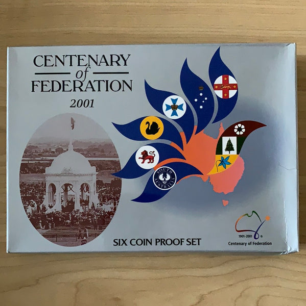 Australia 2001 Royal Australian Mint Centenary of Federation Proof Coin Set