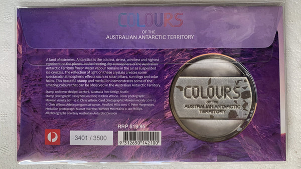 2015  Australian Colours of The Antarctic Territory PNC