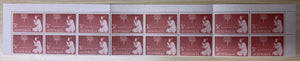 Australia SG 299 1957 31/2 Christmas variet Block of 16 Stamps MUH