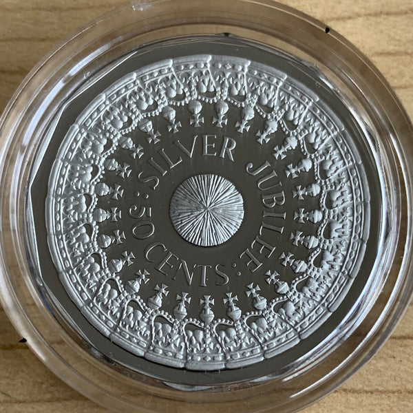 Australia 1989 Royal Australian Mint 50c Silver Jubilee Proof Silver Coin