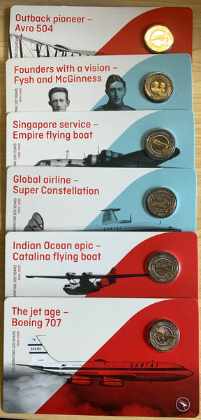 2020 RAM $1 Qantas Centenary 100 Years 11 Coins Box Set