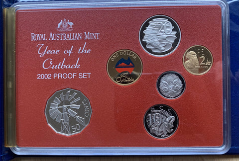 Australia 2002 Year of the Outback Six Coin Proof Set.