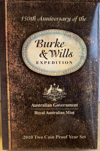 Australia 2010 Royal Australian Mint Burke and Wills Expedition 2 Coin Proof Set