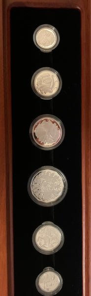 Australia 2015 Royal Australian Mint FINE SILVER Proof Coin Set
