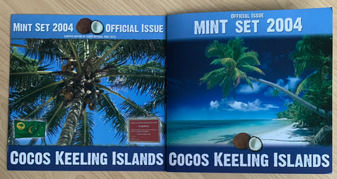 Cocos Keeling Islands 2004 Uncirculated Year Coin Set. Rarely Available